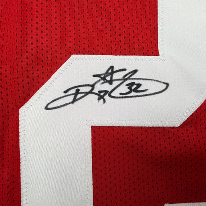 Autographed/Signed Ricky Watters San Francisco Red Football Jersey JSA COA