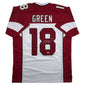 Autographed/Signed AJ Green Arizona White Football Jersey Beckett BAS COA