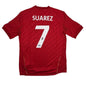 Autographed/Signed Luis Suarez Liverpool Red Soccer Futbol Jersey Beckett BAS COA
