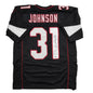 Autographed/Signed David Johnson Arizona Black Football Jersey Beckett BAS COA