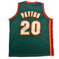 Autographed/Signed Gary Payton Seattle Green Basketball Jersey Beckett BAS COA