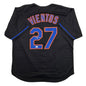 Autographed/Signed Mark Vientos New York Black Baseball Jersey Beckett BAS COA