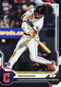 2026 Topps Now Travis Bazzana #462 Orange Foil /10 2 Run Blast Delivers First Career Walk Off Home Run Cleveland Guardians Rookie RC Baseball Card