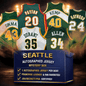 Autographed/Signed Seattle Basketball Jersey Mystery Box with PSA JSA or Beckett COA