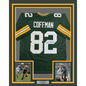 Framed Autographed/Signed Paul Coffman 35x39 Green Bay Green Football Jersey Beckett BAS COA