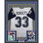 Framed Autographed/Signed Tony Dorsett 35x39 Dallas White Color Rush Football Jersey JSA COA