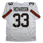 Autographed/Signed Trent Richardson Cleveland White Football Jersey JSA COA