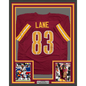 Framed Autographed/Signed Jaylin Lane 35x39 Washington Maroon Football Jersey JSA COA