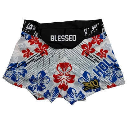 Autographed/Signed Max Holloway UFC MMA Trunks Shorts Ultimate Fighting JSA COA
