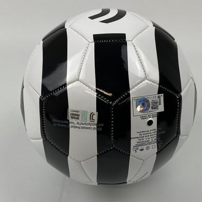 Autographed/Signed Cristiano Ronaldo Juventus Black/White Soccer Ball Beckett BAS COA