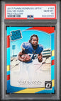 Graded 2017 Panini Donruss Optic Dalvin Cook #193 Red/Yellow Rookie RC Football Card PSA 10 Gem Mint