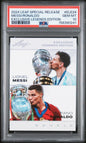 Graded 2024 Leaf Special Release Lionel Messi Cristiano Ronaldo #ELE24 Exclusive Legends Edition Soccer Card PSA 10 Gem Mint