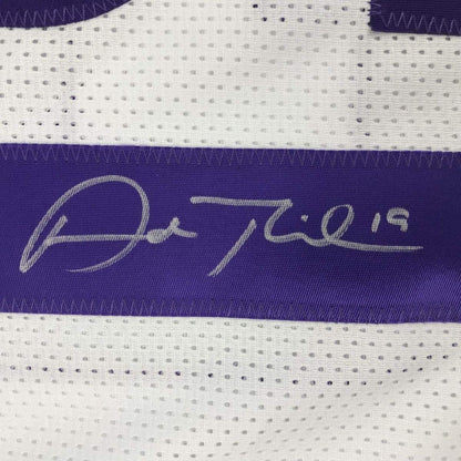 Autographed/Signed Adam Thielen Minnesota White Football Jersey JSA COA