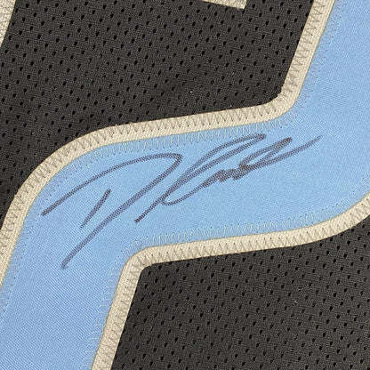 Framed Autographed/Signed D'Andre Swift 35x39 Detroit Black Football Jersey JSA COA