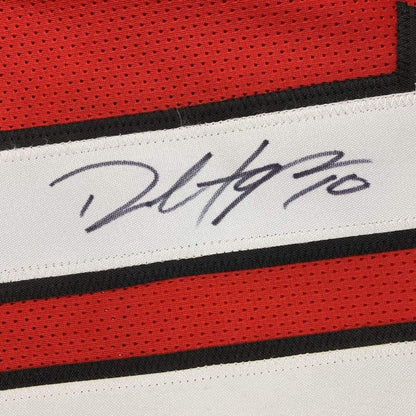 Framed Autographed/Signed DeAndre Hopkins 35x39 Arizona Red Football Jersey JSA COA