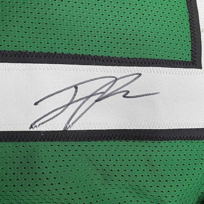 Framed Autographed/Signed Jaelan Phillips 35x39 Philadelphia Kelly Green Football Jersey PSA/DNA COA
