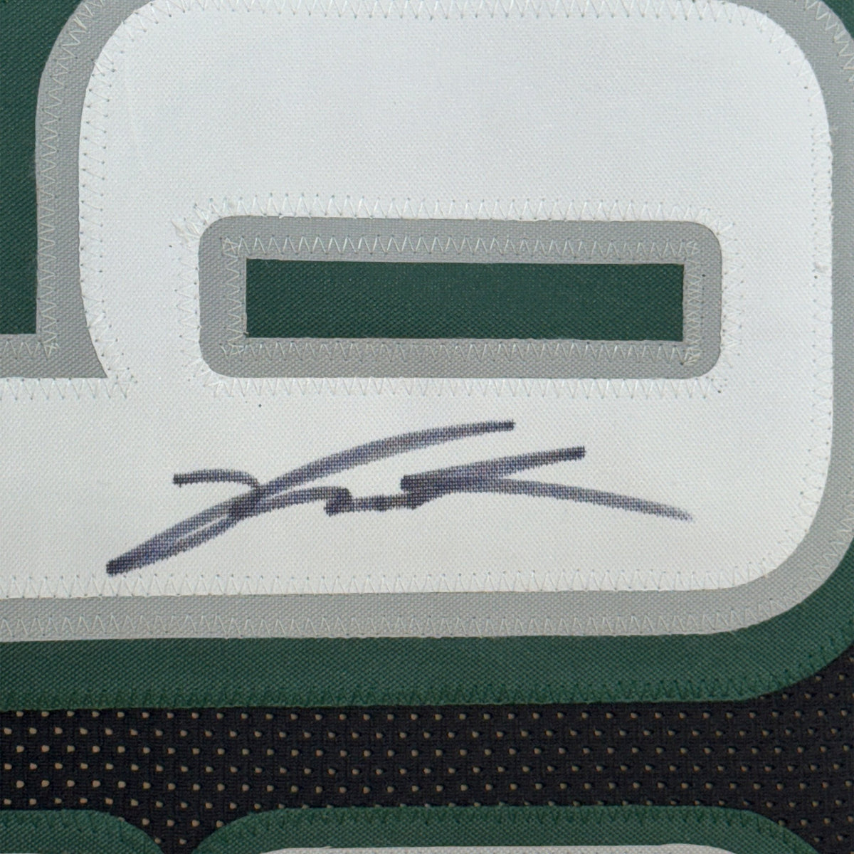 Framed Autographed/Signed Jalen Carter 35x39 Philadelphia Black Football Jersey Beckett BAS COA