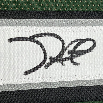 Framed Autographed/Signed Jalen Hurts 35x39 #1 Philadelphia Green Football Jersey JSA COA