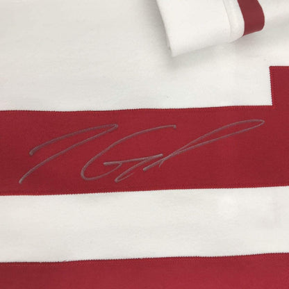 Framed Autographed/Signed Jimmy Garoppolo 35x39 San Francisco White Football Jersey Tristar COA