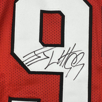 Framed Autographed/Signed JJ J.J. Watt 35x39 Arizona Red Football Jersey JSA COA