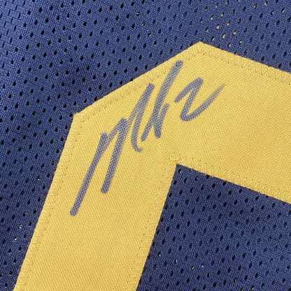 Framed Autographed/Signed Michael Mike Vick 35x39 Pittsburgh Color Rush Football Jersey JSA COA