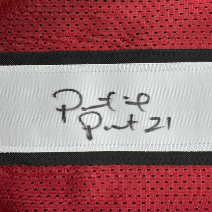 Framed Autographed/Signed Patrick Peterson 35x39 Arizona Red Football Jersey JSA COA