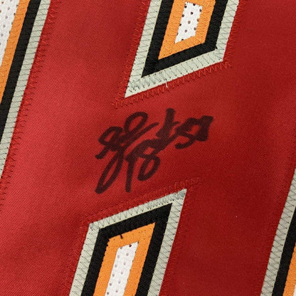 Framed Autographed/Signed Shaquil Barrett 35x39 Tampa Bay White Football Jersey PSA/DNA COA