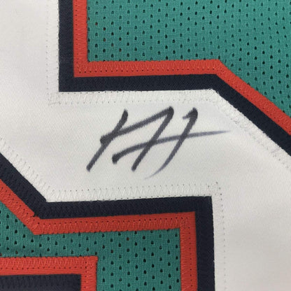 Framed Autographed/Signed Xavien Howard 35x39 Miami Teal Football Jersey PSA/DNA COA