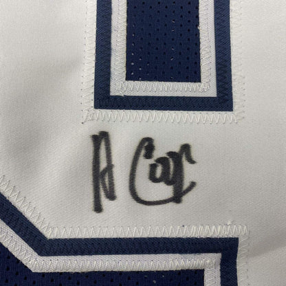 Autographed/Signed Amari Cooper Dallas Dark Blue Football Jersey Beckett BAS COA