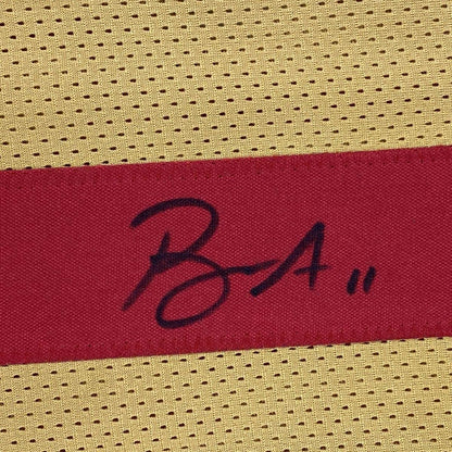 Autographed/Signed Brandon Aiyuk San Francisco Gold Football Jersey Beckett BAS COA