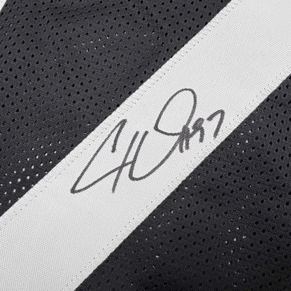 Autographed/Signed Cameron Cam Heyward Pittsburgh Black Football Jersey Beckett BAS COA