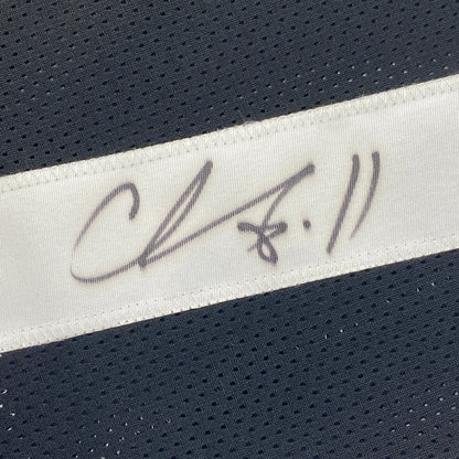Autographed/Signed Chase Claypool Pittsburgh Black Football Jersey Beckett BAS COA