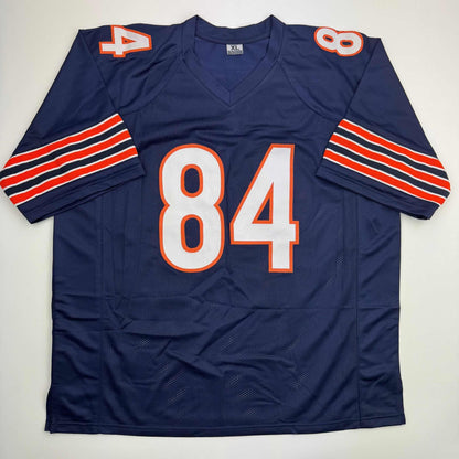Autographed/Signed Colston Loveland Chicago Blue Football Jersey Beckett BAS COA