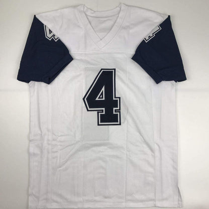 Autographed/Signed Dak Prescott Dallas Color Rush Football Jersey JSA COA