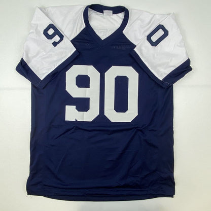 Autographed/Signed Demarcus Lawrence Dallas Thanksgiving Day Football Jersey JSA COA