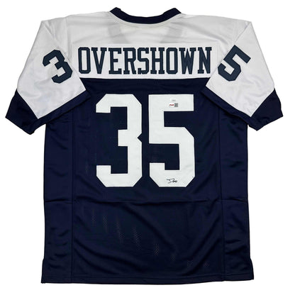 Autographed/Signed DeMarvion Overshown Dallas Thanksgiving Day Football Jersey JSA COA