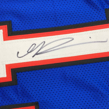 Autographed/Signed Gabriel Gabe Davis Buffalo Blue Football Jersey Beckett BAS COA