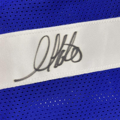 Autographed/Signed Golden Tate III New York Blue Football Jersey PSA/DNA COA