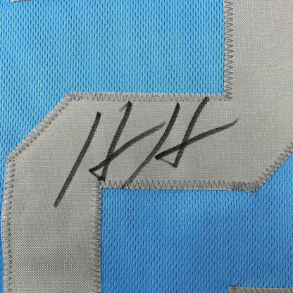 Autographed/Signed Hendon Hooker Detroit Retro Blue Football Jersey JSA COA