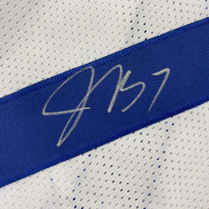 Autographed/Signed Jacoby Brissett Indianapolis White Football Jersey JSA COA