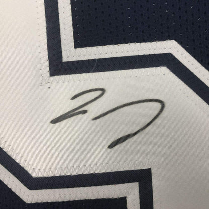 Autographed/Signed Jaylon Smith Dallas Dark Blue Football Jersey PSA/DNA COA