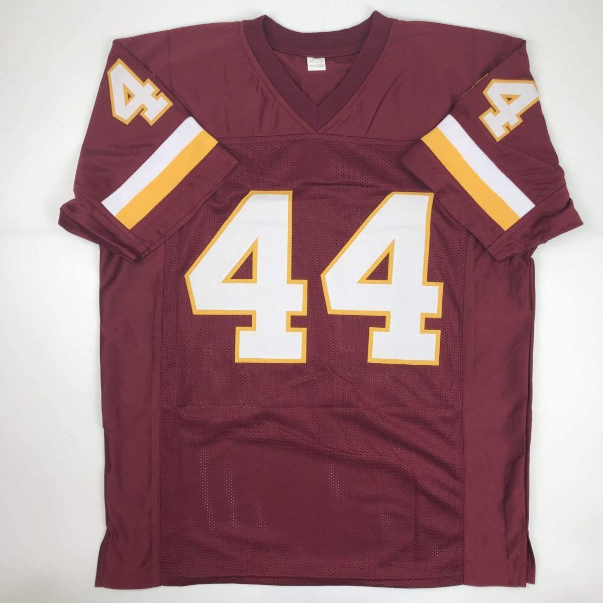 Autographed/Signed John Riggins Washington Burgundy Football Jersey Beckett BAS COA