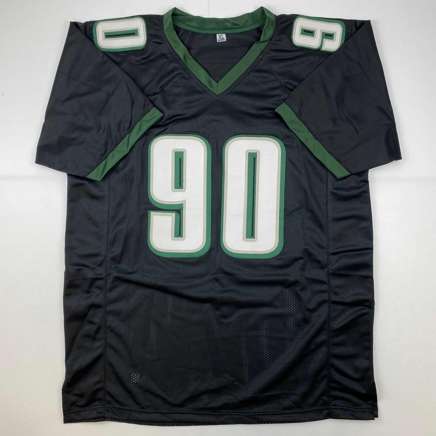 Autographed/Signed Jordan Davis Philadelphia Black Football Jersey JSA COA