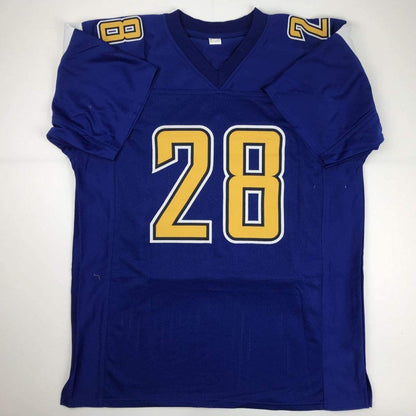 Autographed/Signed Melvin Gordon Los Angeles LA Color Rush Football Jersey JSA COA