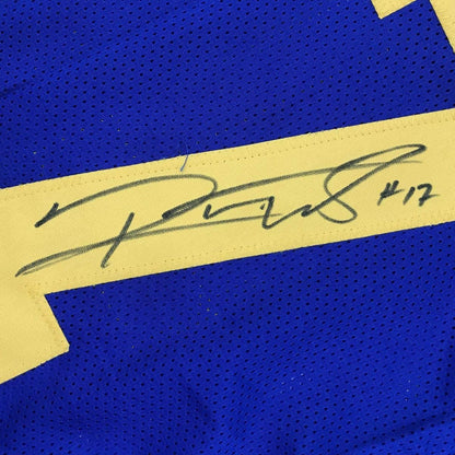 Autographed/Signed Robert Woods Los Angeles LA Retro Blue Football Jersey JSA COA