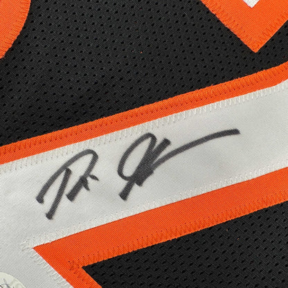 Autographed/Signed Rudi Johnson Cincinnati Black Football Jersey JSA COA