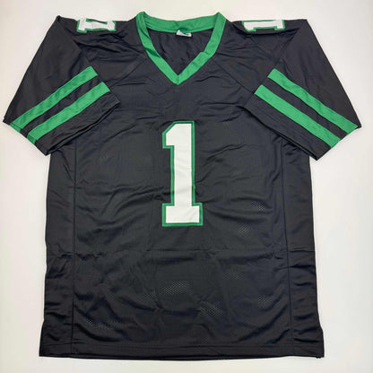 Autographed/Signed Ahmad Sauce Gardner New York Black Football Jersey Beckett BAS COA #2