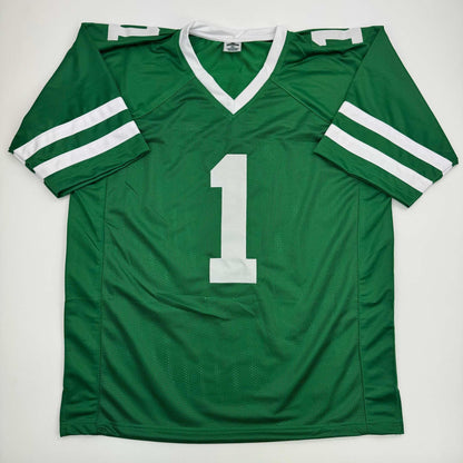 Autographed/Signed Ahmad Sauce Gardner New York Green Football Jersey Beckett BAS COA #2