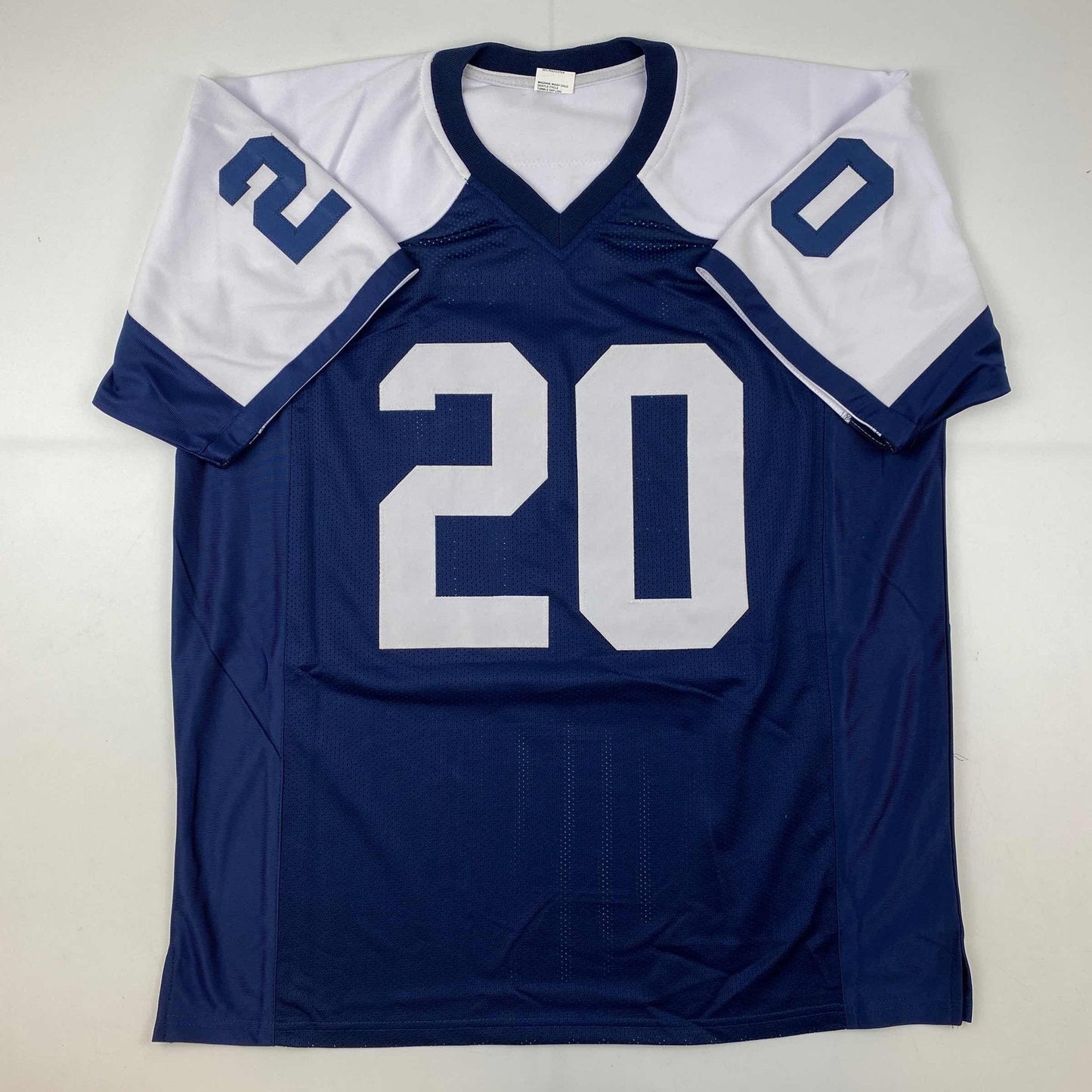 Autographed/Signed Tony Pollard Dallas Thanksgiving Day Football Jersey JSA COA