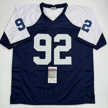 Autographed/Signed Tony Tolbert Dallas Thanksgiving Football Jersey JSA COA